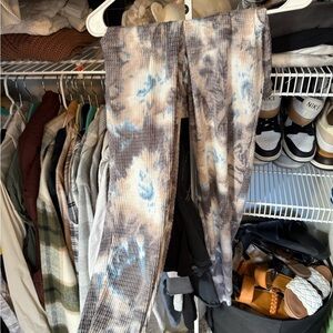 Chaser Ribbed Knitwear in Blue and Cream